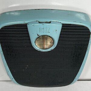 Green/Blue Ritz  Bathroom Scale Vintage Mid Century MCM Retro. Works Great.